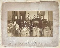 RARE! WOUNDED CIVIL WAR UNION SOLDIERS at MICHIGAN SOLDIER'S HOME 1885 PHOTO