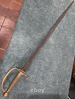 REAL CIVIL WAR SWORD NON COMMISSIONED OFFICER AMES M1840 Battle Used BARN FRESH
