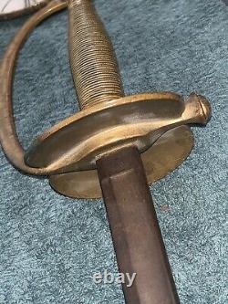 REAL CIVIL WAR SWORD NON COMMISSIONED OFFICER AMES M1840 Battle Used BARN FRESH