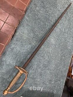 REAL CIVIL WAR SWORD NON COMMISSIONED OFFICER AMES M1840 Battle Used BARN FRESH