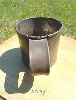 RIDICULOUSLY RARE CIVIL WAR CAM 530 OFFICIAL ENLISTED MAN MUG WithWIRED HANDLE fk