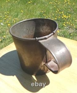 RIDICULOUSLY RARE CIVIL WAR CAM 530 OFFICIAL ENLISTED MAN MUG WithWIRED HANDLE fk