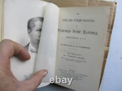 Rare 1880 GEN WINFIELD SCOTT HANCOCK BIOGRAPHY, CIVIL WAR HISTORY Book, Inscribd