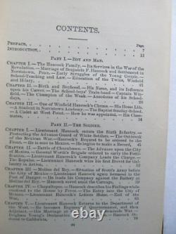 Rare 1880 GEN WINFIELD SCOTT HANCOCK BIOGRAPHY, CIVIL WAR HISTORY Book, Inscribd