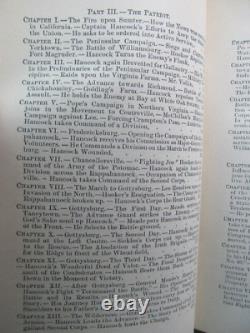 Rare 1880 GEN WINFIELD SCOTT HANCOCK BIOGRAPHY, CIVIL WAR HISTORY Book, Inscribd