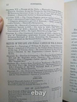 Rare 1880 GEN WINFIELD SCOTT HANCOCK BIOGRAPHY, CIVIL WAR HISTORY Book, Inscribd