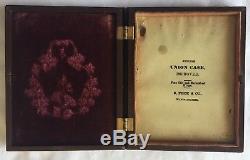 Rare 1/4 Plate Tintype Of Two CIVIL War Soldiers Holding Hands / Rare Union Case