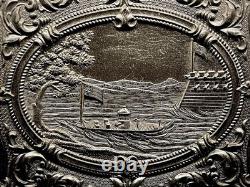 Rare 1/6 Plate Thermoplastic Case CIVIL War Uss Monitor Iron Warship + Mat