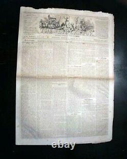 Rare ANTI-SLAVERY William Lloyd Garrison EMANCIPATION 1862 Civil War Newspaper