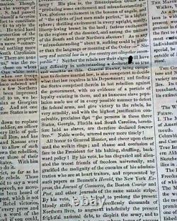 Rare ANTI-SLAVERY William Lloyd Garrison EMANCIPATION 1862 Civil War Newspaper