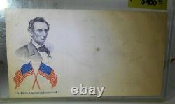 Rare Abraham Lincoln Patriotic Cover Civil War Union Must & Shall be Preserved