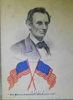 Rare Abraham Lincoln Patriotic Cover Civil War Union Must & Shall be Preserved