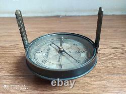 Rare Antique ELLIOTT BROTHER'S big dial needle compass Strand London year 1857