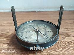 Rare Antique ELLIOTT BROTHER'S big dial needle compass Strand London year 1857