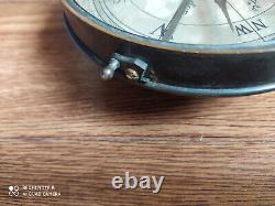 Rare Antique ELLIOTT BROTHER'S big dial needle compass Strand London year 1857