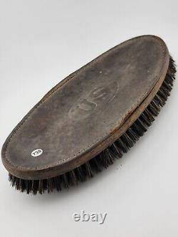 Rare Antique OriginUS CIVIL WAR Horse Grooming Brush -Primitive Natural Bristle