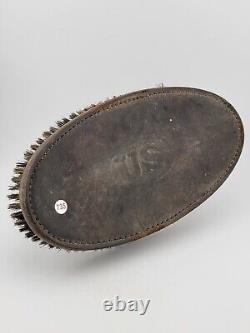 Rare Antique OriginUS CIVIL WAR Horse Grooming Brush -Primitive Natural Bristle