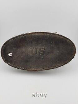 Rare Antique OriginUS CIVIL WAR Horse Grooming Brush -Primitive Natural Bristle