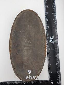 Rare Antique OriginUS CIVIL WAR Horse Grooming Brush -Primitive Natural Bristle