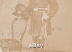 Rare Antique Photo Civil War Photograph Michigan Cavalry Officer Sword Killed US