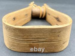 Rare Antique Wooden & Leather Stirrup Civil War Era 1860s mid-19th Century