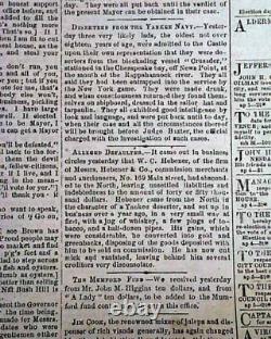 Rare CAPITAL OF THE CONFEDERACY Richmond VA Virginia Civil War 1864 Newspaper