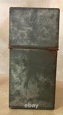 Rare! CIVIL War Confederate State's Zinc Lined Tin Dated 1864-6 Document Box