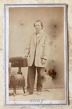 Rare! CIVIL War Era Jersey City Photographer Feodore Fuchs CDV Photo 1864