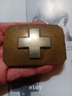 Rare CIVIL War Era N. Y. 23rd Regiment Shoulder Belt Plate Buckle Non Dug Relic