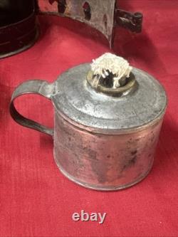 Rare CIVIL War Hospital Soup Warmer Tin Hand Decorated Great Condition