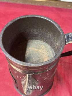 Rare CIVIL War Hospital Soup Warmer Tin Hand Decorated Great Condition