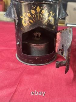 Rare CIVIL War Hospital Soup Warmer Tin Hand Decorated Great Condition