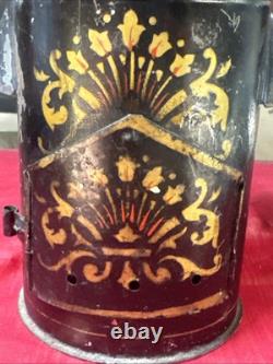 Rare CIVIL War Hospital Soup Warmer Tin Hand Decorated Great Condition