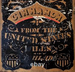 Rare! CIVIL War Union Patriotic Ground Cinnamon Tin From U. S. Mills Philadelphia