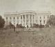 Rare! CIVIL War Union President Lincoln's White House Stereo Photo 1862