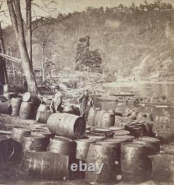 Rare! CIVIL War Union Story Farm Oil Field 1864 Stereoview Photo
