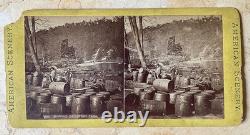 Rare! CIVIL War Union Story Farm Oil Field 1864 Stereoview Photo Rare! CIVIL War Union Story Farm Oil Field 1864 Stereoview Photo