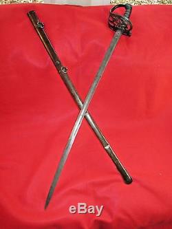 Rare CIVIL War Us Foot Officer Nonregulation Sword-fitch Waldo-engraved
