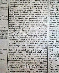 Rare CONFEDERATE Battle of Chancellorsville 1863 Richmond VA Civil War Newspaper