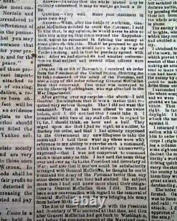 Rare CONFEDERATE Battle of Fredericksburg Union Defeat 1862 Civil War Newspaper