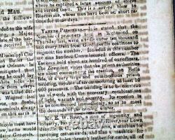 Rare CONFEDERATE Civil War Winston NC North Carolina 1861 Southern Old Newspaper