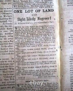 Rare CONFEDERATE Columbus GA Muscogee County Georgia 1862 Civil War Newspaper