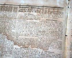 Rare CONFEDERATE Columbus GA Muscogee County Georgia 1862 Civil War Newspaper