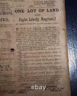 Rare CONFEDERATE Columbus GA Muscogee County Georgia 1862 Civil War Newspaper