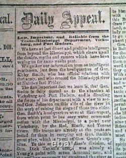 Rare CONFEDERATE Lee to Gettysburg & Stonewall Jackson Death 1863 Civil War News