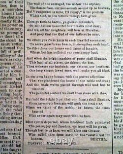 Rare CONFEDERATE Lee to Gettysburg & Stonewall Jackson Death 1863 Civil War News