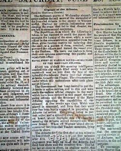 Rare CONFEDERATE Lee to Gettysburg & Stonewall Jackson Death 1863 Civil War News