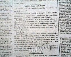 Rare CONFEDERATE Raleigh NC North Carolina CIVIL WAR Nearing End 1864 Newspaper