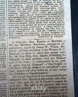 Rare CONFEDERATE Raleigh NC North Carolina CIVIL WAR Nearing End 1864 Newspaper