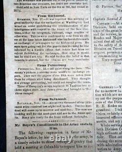 Rare CONFEDERATE Raleigh NC North Carolina Final Months CIVIL WAR 1865 Newspaper